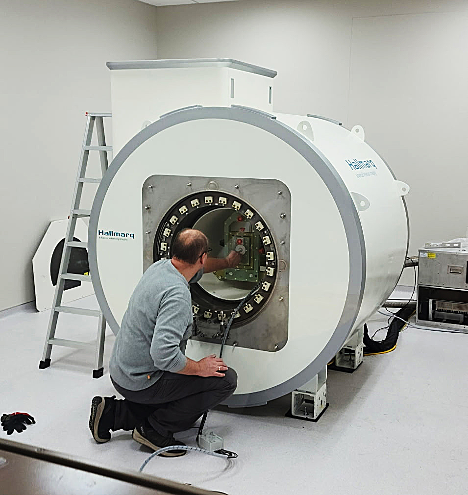 Calibrating a small animal 1.5T MRI is essential before safe use.